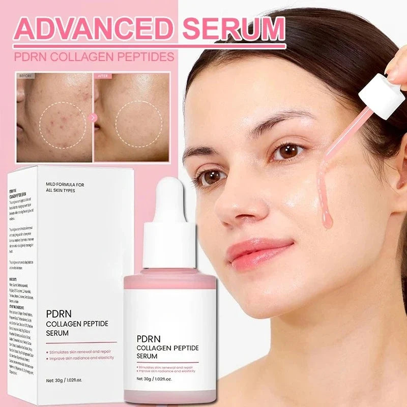 Sérum facial de péptidos de colágeno y PDRN de salmón para piel apagada - Aumenta la elasticidad, renovación y reparación de la piel, producto de belleza coreano