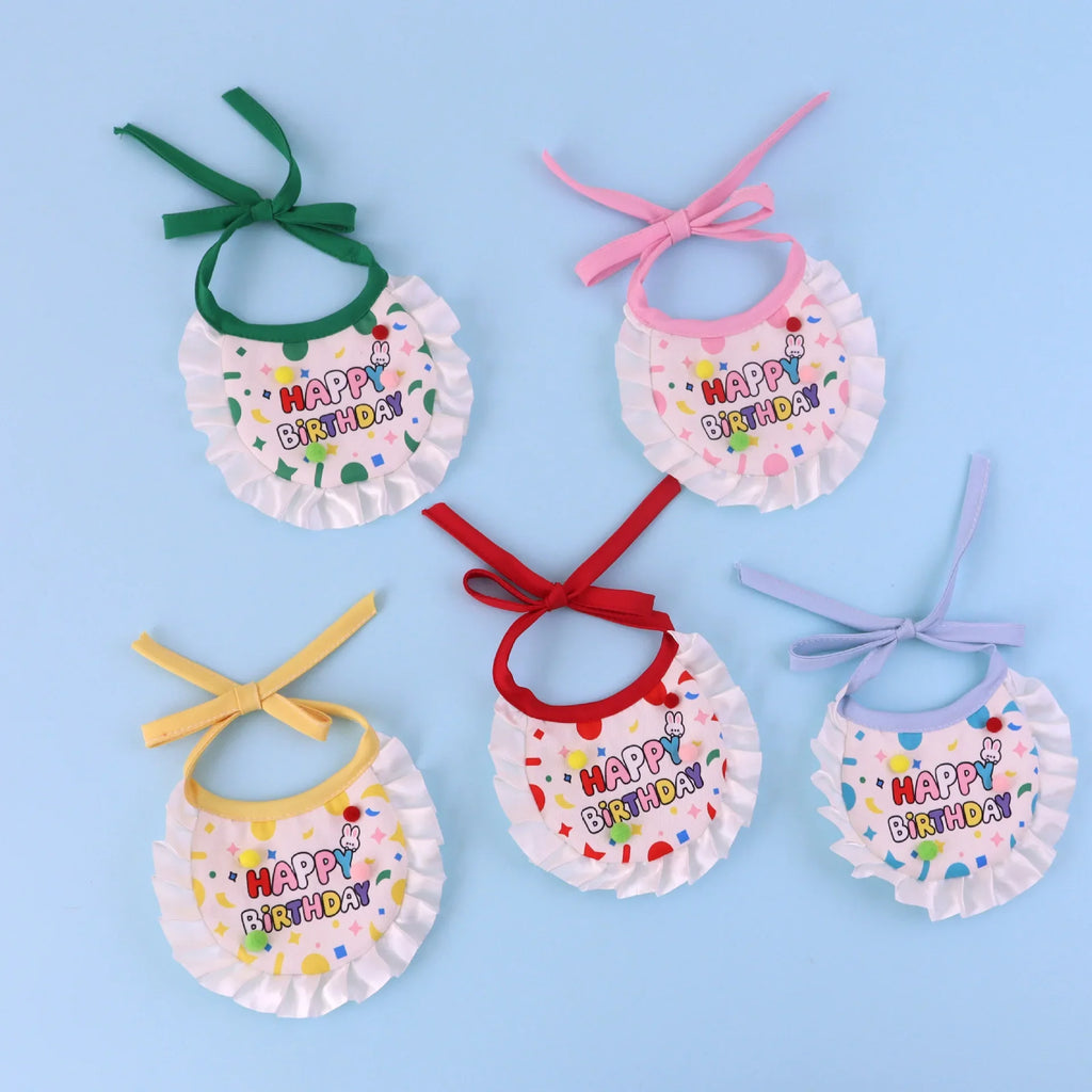 1 Pc Pet Birthday Hat and Bib Set, Cute Pet Party Costume for Small, Medium, Large Dogs and Cats, Pet Birthday Photo Prop