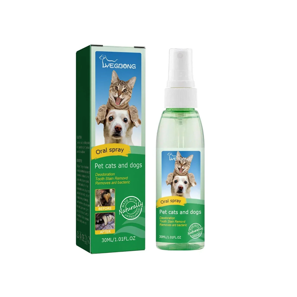 30ml Pet Tooth Cleaner Spray for Dogs and Cats To Remove Bad Breath Mouth Cleaner Breath Fresher Spray Fresh Fragrance
