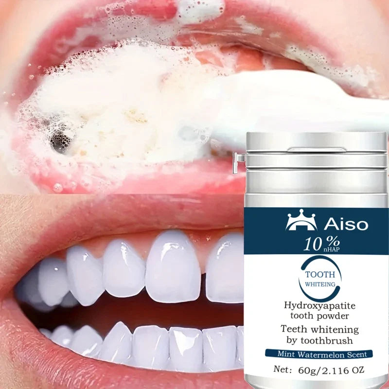 1 Piece of Hydroxyapatite Whitening Toothpaste, 10% Hydroxyapatite, Peppermint Essential Oil for Deep Cleansing and Fresh Breath