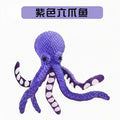 Plush Octopus Pet Toy Squeaky Vocal Interactive Bite Resistant Dog Chew Toy Teeth Cleaning for Small Medium Dogs