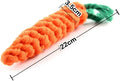 1/2/3pc Dog Chew Toys Cartoon Carrot Shape Cotton Rope Bite-proof Pet Teeth Grinding Cleaning Toys Pet Outdoor Training Supplies