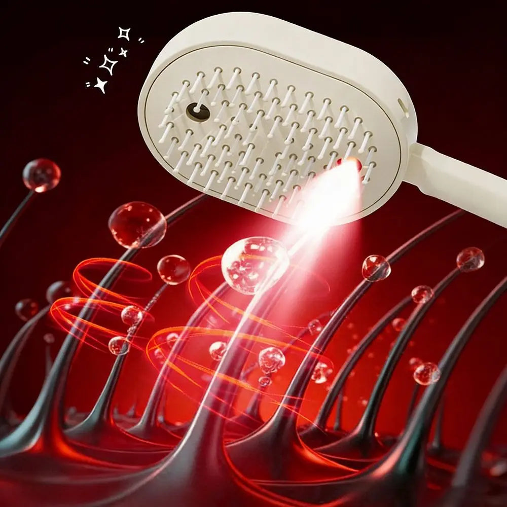 Durable Electric Hair Care Spray Massage Comb Anti-static Self-cleaning Spray Airbag Combs Scalp Massager Gifts