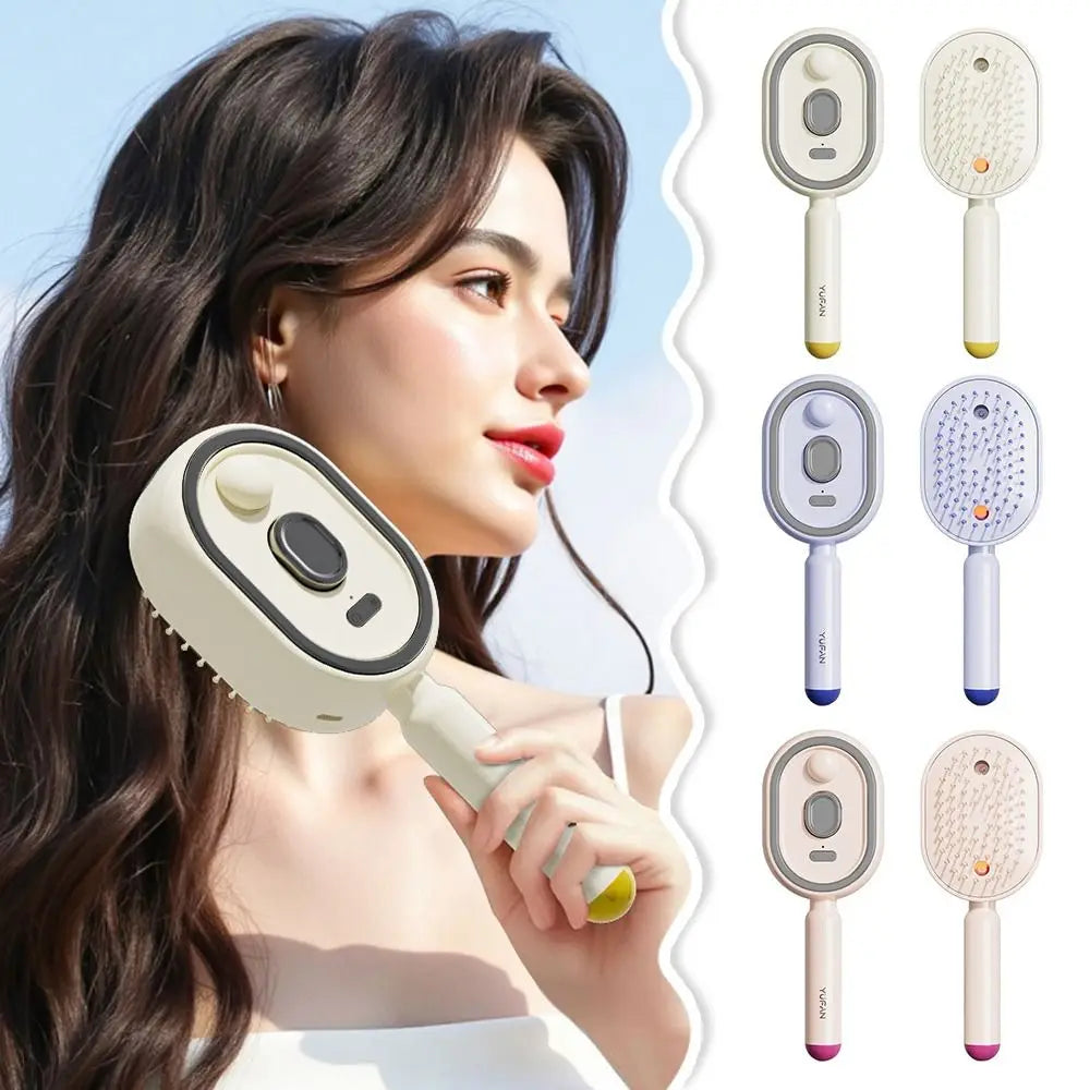 Durable Electric Hair Care Spray Massage Comb Anti-static Self-cleaning Spray Airbag Combs Scalp Massager Gifts