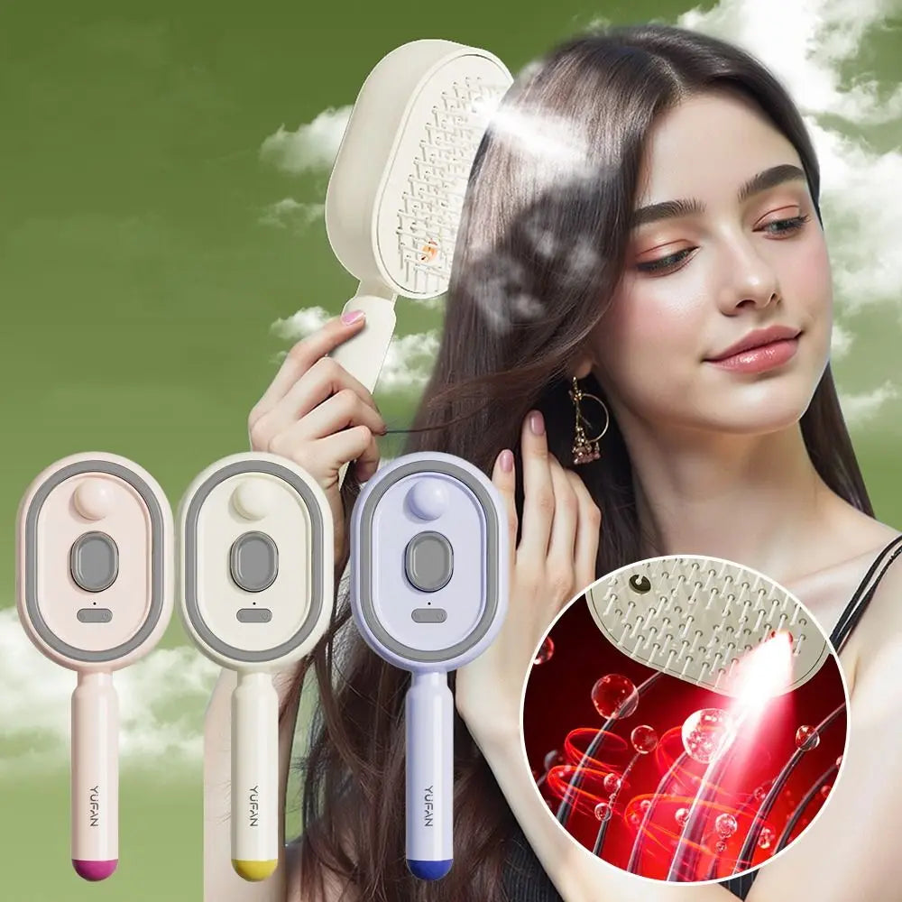 Durable Electric Hair Care Spray Massage Comb Anti-static Self-cleaning Spray Airbag Combs Scalp Massager Gifts