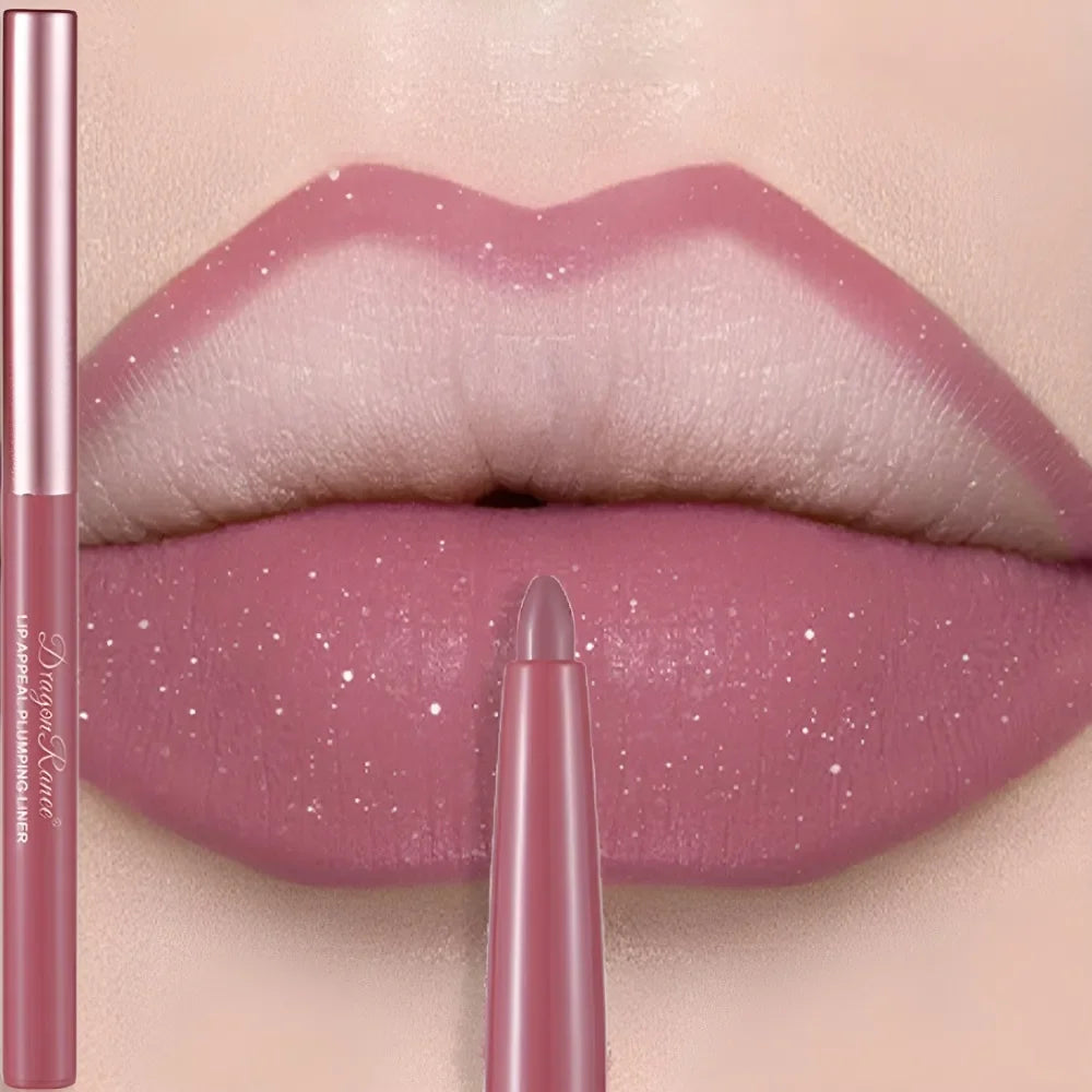 Matte Mauve Lipstick Pencil Long Lasting Waterproof Non-Stick Lipliner Crayon Velvet Lip Contour Outline Smooth Natural Makeup