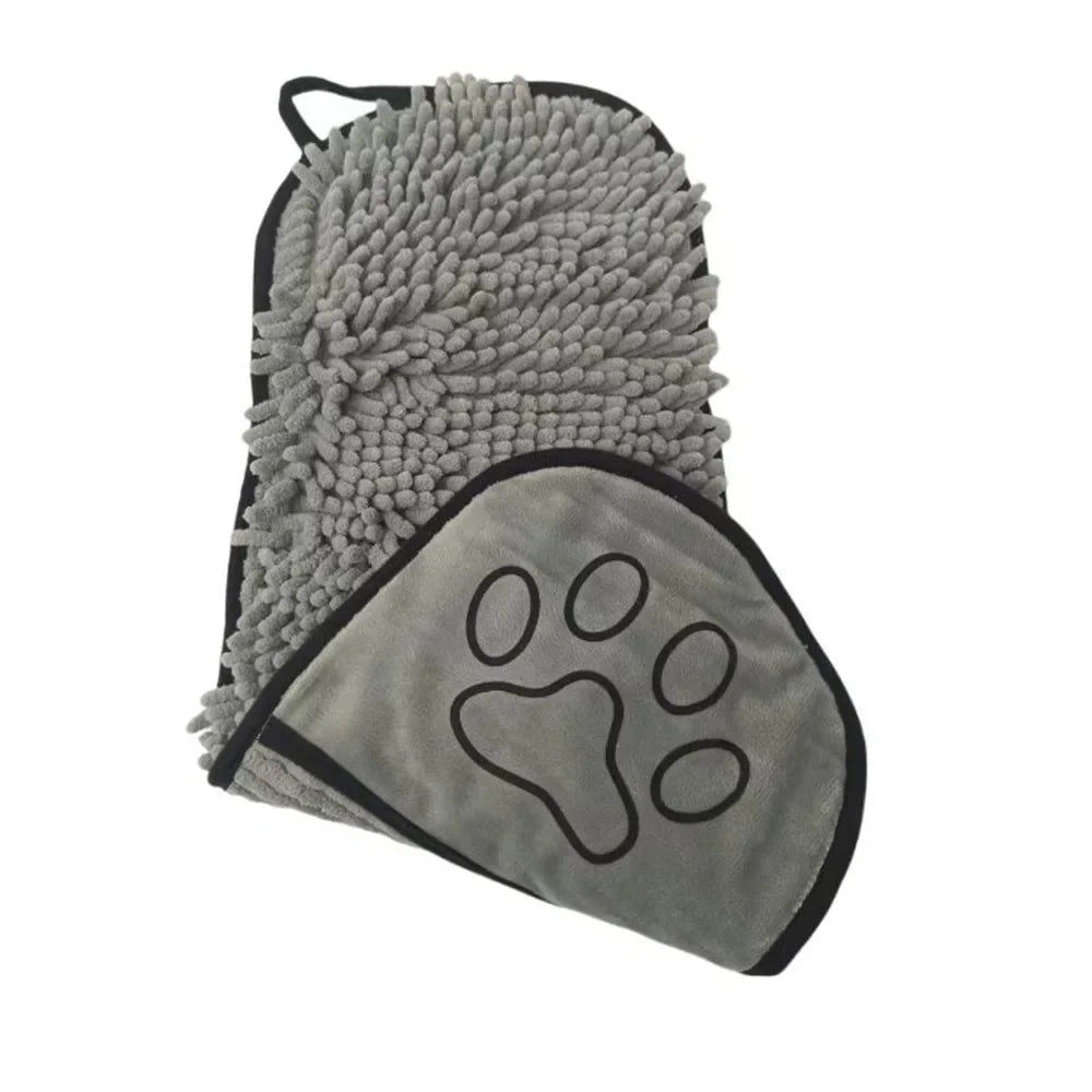 Super Absorbent Pet Bath Towel Quick-drying Cat Towel Convenient Soft Bathrobe Dry Pet Cleaning Washcloth Dog Accessories