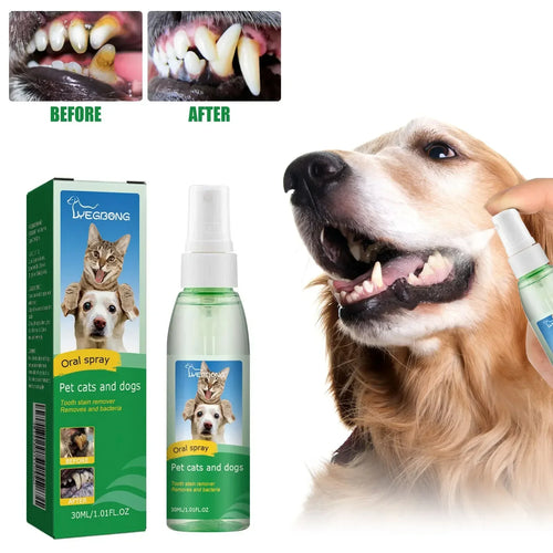 30ml Pet Tooth Cleaner Spray for Dogs and Cats To Remove Bad Breath Mouth Cleaner Breath Fresher Spray Fresh Fragrance