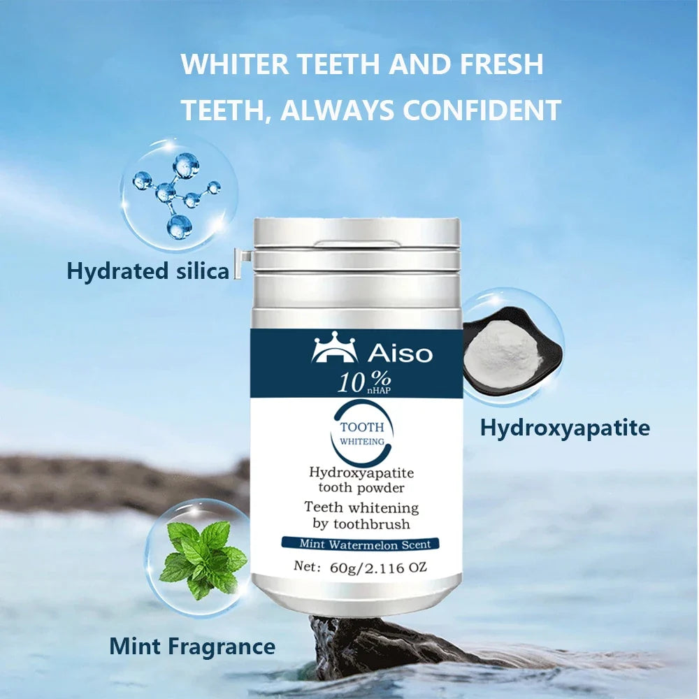 1 Piece of Hydroxyapatite Whitening Toothpaste, 10% Hydroxyapatite, Peppermint Essential Oil for Deep Cleansing and Fresh Breath