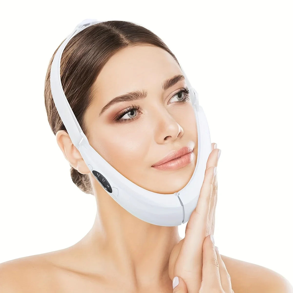 Cloud Prime Health Care V-Line Electric Face Massager Double Chin Eliminator Vibration Facial Vibration Massage Fat Reducer Lifting Tools For Christmas And New Year Gifts