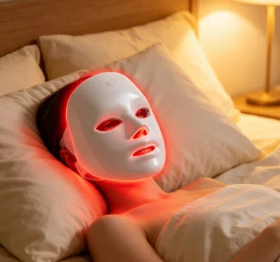 HTMCK 7-Color LED Light Therapy Face Mask | At-Home Photon Beauty Mask, Skin Renewal, Acne Treatment & Anti-Wrinkle Skincare Device