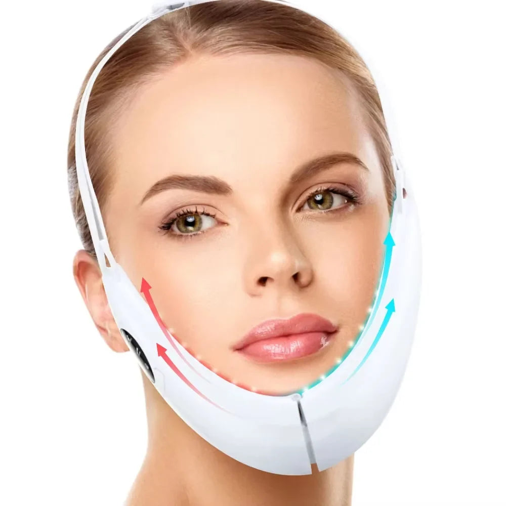 Cloud Prime Health Care V-Line Electric Face Massager Double Chin Eliminator Vibration Facial Vibration Massage Fat Reducer Lifting Tools For Christmas And New Year Gifts