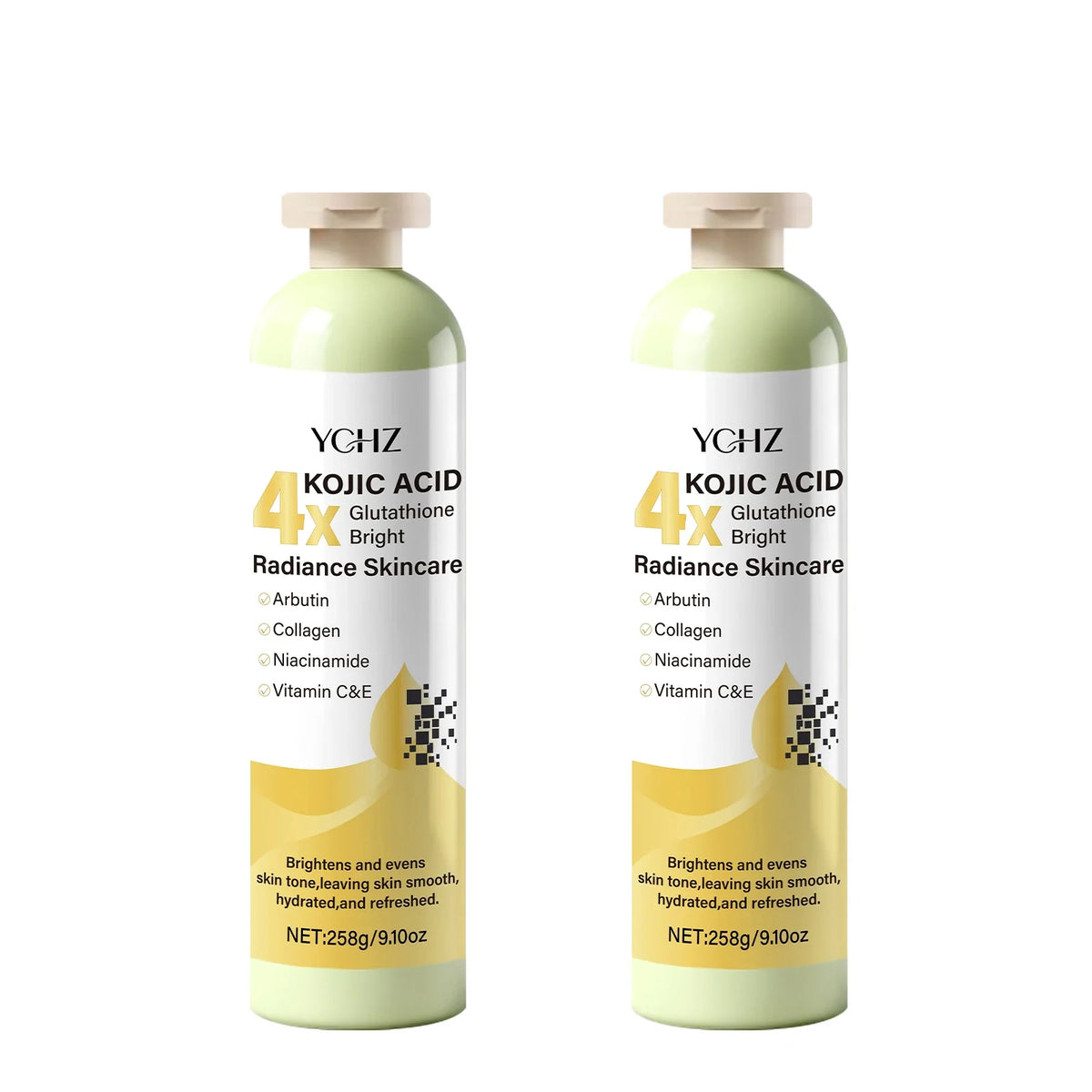 Kojic Acid Cream, Evens Out Skin Tone, Eliminates Dark Spots and Dullness - Non-Greasy, Suitable for Both Men and Women - Whitening and Moisturizing Cream, for Day and Night Use - 258g